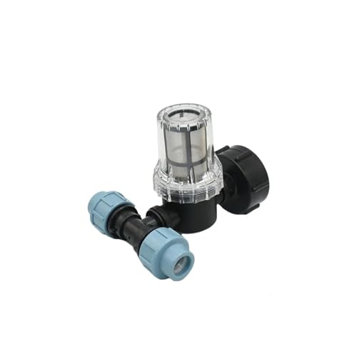 1 stück 20/25/32mm Kunststoff PE Rohr Anschluss Filter S60 IBC Adapter T-Stück Ellenbogen 2-weg Wasser Splitter Joint Rohr for Bauernhof Bewässerung(G) von Nintens