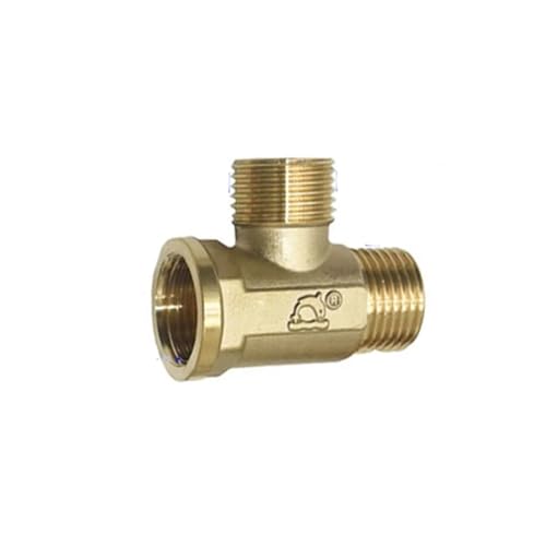 1 stück Messing 1/2 "Männlich Weiblich Gewinde T-stück T Typ Sanitär 3 Weg Wasser Splitter Rohr Fitting Koppler adapter(D) von Nintens