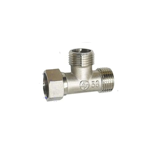 1 stück Messing 1/2 "Männlich Weiblich Gewinde T-stück T Typ Sanitär 3 Weg Wasser Splitter Rohr Fitting Koppler adapter(E) von Nintens