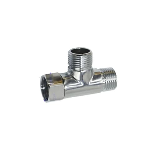 1 stück Messing 1/2 "Männlich Weiblich Gewinde T-stück T Typ Sanitär 3 Weg Wasser Splitter Rohr Fitting Koppler adapter(F) von Nintens