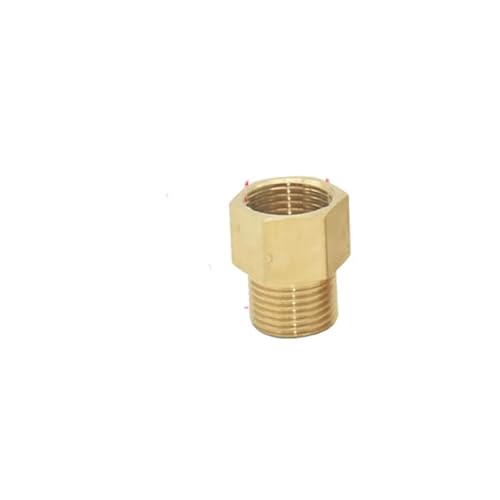 1 stück Messing Innengewinde 1/2 3/4 1 Zoll Außengewinde Anschluss Kupfer Wasserrohr Reduzierung Anschluss for Home Wasser Rohr Reparatur Adapter 1 Stücke(Gold) von Nintens