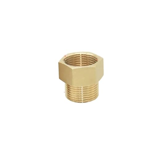 1 stück Messing Innengewinde 1/2 3/4 1 Zoll Außengewinde Anschluss Kupfer Wasserrohr Reduzierung Anschluss for Home Wasser Rohr Reparatur Adapter 1 Stücke(Silver) von Nintens