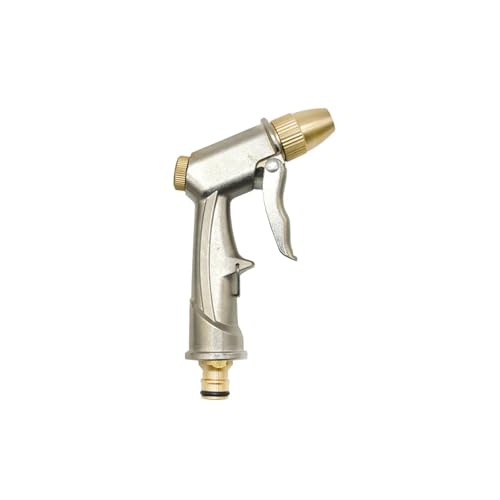1 stück Ortable Druck Wasserpistole for Die Reinigung Autowaschmaschine Gartenbewässerung Schlauchdüse Sprinkler Schaum Wasserpistole(Metal x C) von Nintens