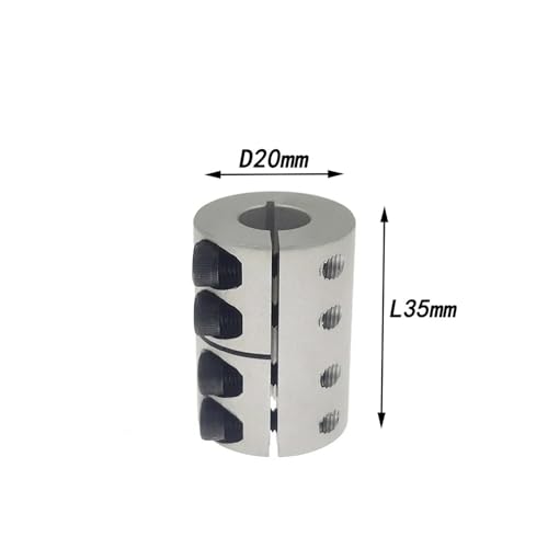 1pc D20L35 Starre Koppler Klemme Schrittmotor Kupplung 3D Drucker Komponenten 3/4/5/6/6.35/8/10 Cr10ender -3(6X6.35) von Nintens