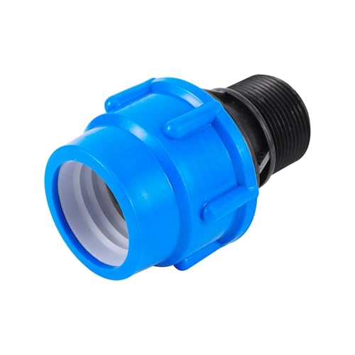 1pc IBC Wassertank Reduzierung Adapter 20/25/32mm Kunststoff PE Rohr Gerade Stecker Gewächshaus Landwirtschaft bewässerung Kupplung Fitting(25mm) von Nintens