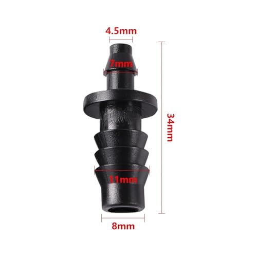 20 Stücke 3/8 Zoll Rohrverbinder Serie 8/11mm Schlauch Widerhaken T-Stück Winkelstück Gerade Kupplung Gartenbewässerung Wasseranschluss Schlauchverteiler(8mm to 4mm connector) von Nintens