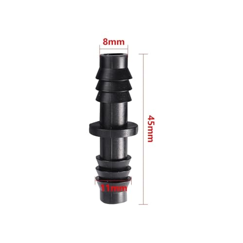 20 Stücke 3/8 Zoll Rohrverbinder Serie 8/11mm Schlauch Widerhaken T-Stück Winkelstück Gerade Kupplung Gartenbewässerung Wasseranschluss Schlauchverteiler(Straight) von Nintens