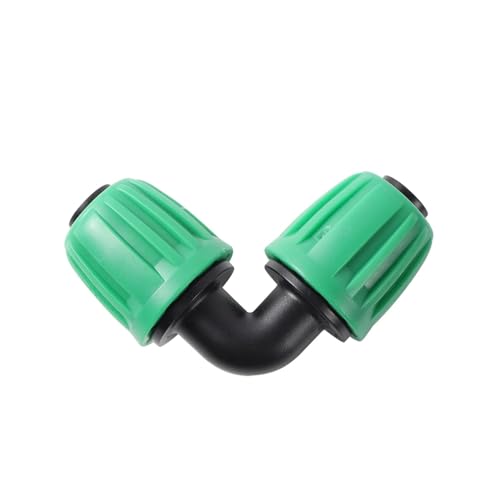 20 Stücke Gerades Winkelstück 16mm PE-Rohr Gesperrt Anschlussventil Garten Landwirtschaft Automatische Bewässerung Mikro-Bewässerungssystem Gelenk(DN16 Locked Elbow) von Nintens