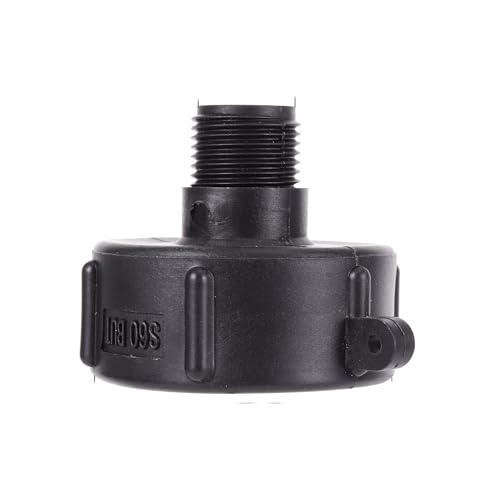 3pc IBC Tank Anschlüsse Garten Wasser Tank Anschluss S60 Zu 3/4 “Außengewinde 62mm Feine Gewinde Zu 60mm grob Gewinde Ventil Armaturen(S60 to 3I4 inch) von Nintens