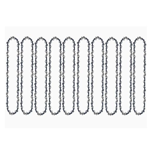 4/6/8/10/12/14/16/18/20 Zoll Kettensägen-Kettenblatt 1/4 3/8 325 Teilung 043 050 058 Gauge Elektrische Ladesäge Benzin-Kettensäge(10PCS Chain,14 inch 050 50 DL) von Nintens