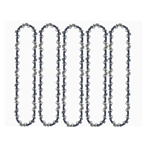4/6/8/10/12/14/16/18/20 Zoll Kettensägen-Kettenblatt 1/4 3/8 325 Teilung 043 050 058 Gauge Elektrische Ladesäge Benzin-Kettensäge(5PCS Chain,8 inch 043 45 DL) von Nintens