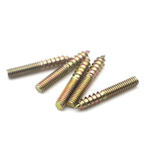 5/10/20/25/50 Stück M4 M5 M6 M8 M10 verzinkte Doppelgewinde selbstschneidende Schrauben mit scharfer Spitze für Möbel, Sofas, Treppen und Teile(Full Thread,M6x30mm (20pcs)) von Nintens
