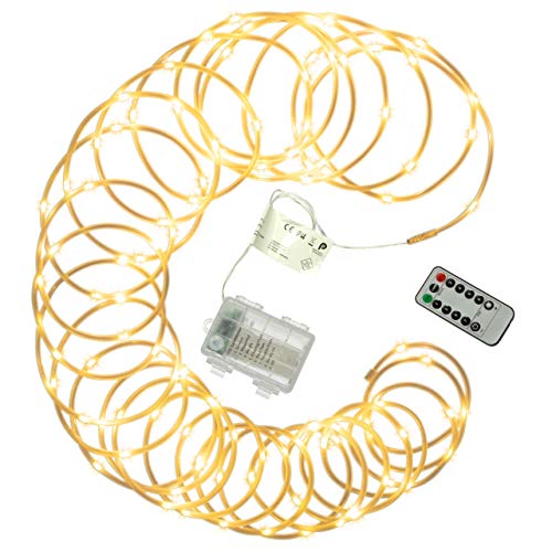 Nipach GmbH 10 m Mini-Lichterschlauch 100 LED warm weiß gefrostet 8 Funktionen Timer Batterie Fernbedienung außen dimmbar Weihnachtsdeko Partydeko Festdeko Nipach GmbH 10 m Mini-Lichterschlauch 100 LED warm weiß gefrostet 8 Funktionen Timer Batterie Fernbedienung außen dimmbar Weihnachtsdeko Partydeko Festdeko von Nipach GmbH
