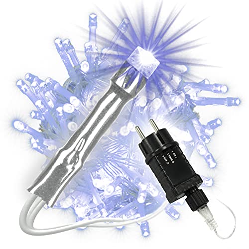 Nipach GmbH 100 LED Lichterkette blau Innen Außen transparentes Kabel Trafo Timer Weihnachtsbeleuchtung Weihnachtsdeko Partydeko Xmas-Deko Nipach GmbH 100 LED Lichterkette blau Innen Außen transparentes Kabel Trafo Timer Weihnachtsbeleuchtung Weihnachtsdeko Partydeko Xmas-Deko von Nipach GmbH