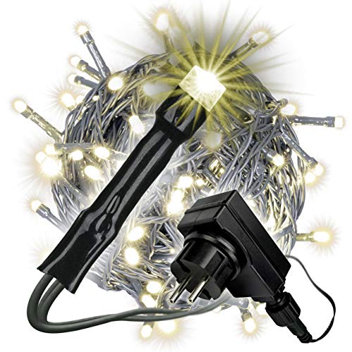 Nipach GmbH 200 LED Lichterkette mit Trafo + Timer dimmbar 6 Funktionen Fernbedienung warm-weiß grünes Kabel Weihnachtsdeko Funktionslichterkette Nipach GmbH 200 LED Lichterkette mit Trafo + Timer dimmbar 6 Funktionen Fernbedienung warm-weiß grünes Kabel Weihnachtsdeko Funktionslichterkette von Nipach GmbH