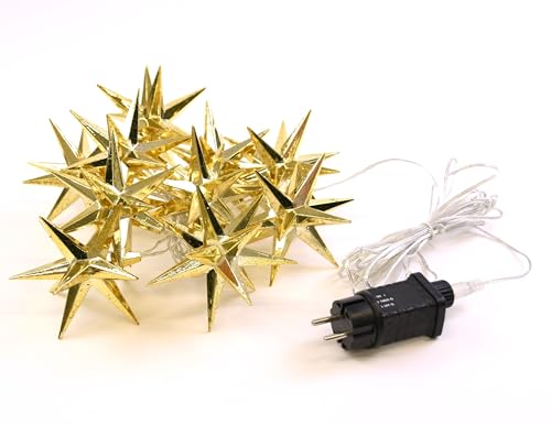 Nipach GmbH 10 LED Lichterkette Goldene Weihnachts-Sterne weiß Ø 12 cm Trafo Timer Weihnachts-Deko Sternenkette Weihnachtssternkette Weihnachtsdeko Xmas Nipach GmbH 10 LED Lichterkette Goldene Weihnachts-Sterne weiß Ø 12 cm Trafo Timer Weihnachts-Deko Sternenkette Weihnachtssternkette Weihnachtsdeko Xmas von Nipach GmbH