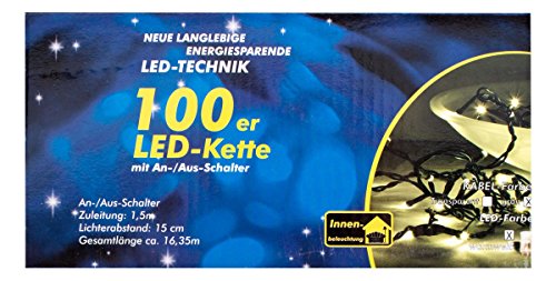 Nipach GmbH 100er LED Lichterkette warm weiß Innenbeleuchtung 6 W Energiespar Beleuchtung von Nipach GmbH