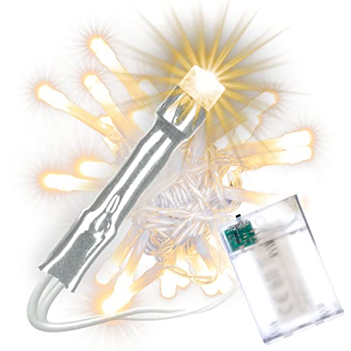 Nipach GmbH 30er LED Lichterkette warm weiß Batteriebetrieb Innen Batteriebetrieben Xmas von Nipach GmbH