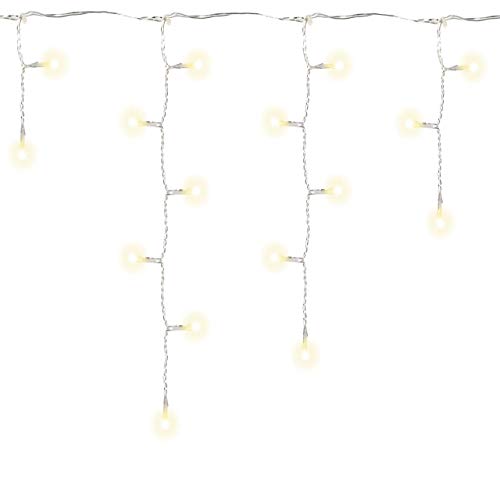 Nipach GmbH 600 LED Lichterkette Eisregen Eiszapfen warm weiß Außen Weihnachts-Deko transparentes Kabel Strangabstand 10 cm Trafo Timer Xmas-Deko Nipach GmbH 600 LED Lichterkette Eisregen Eiszapfen warm weiß Außen Weihnachts-Deko transparentes Kabel Strangabstand 10 cm Trafo Timer Xmas-Deko von Nipach GmbH