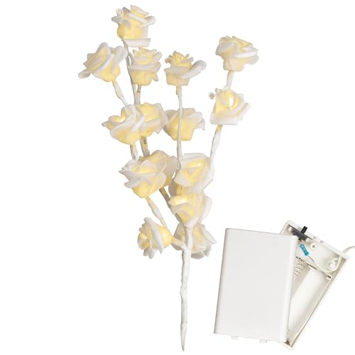 Nipach GmbH B-Ware Rosenblütenzweig mit 16 LED warm weiß Batterie Rosenzweig 45 cm Deko-Zweig Deko-Artikel Nipach GmbH B-Ware Rosenblütenzweig mit 16 LED warm weiß Batterie Rosenzweig 45 cm Deko-Zweig Deko-Artikel von Nipach GmbH