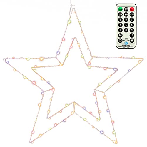 Nipach GmbH Doppel-Stern Weihnachtsstern 70 LED warm weiß Ø 50 cm Batterie Timer mit 11 Funktionen Fernbedienung Weihnachtsdeko Leuchtstern Xmas-Deko Nipach GmbH Doppel-Stern Weihnachtsstern 70 LED warm weiß Ø 50 cm Batterie Timer mit 11 Funktionen Fernbedienung Weihnachtsdeko Leuchtstern Xmas-Deko von Nipach GmbH