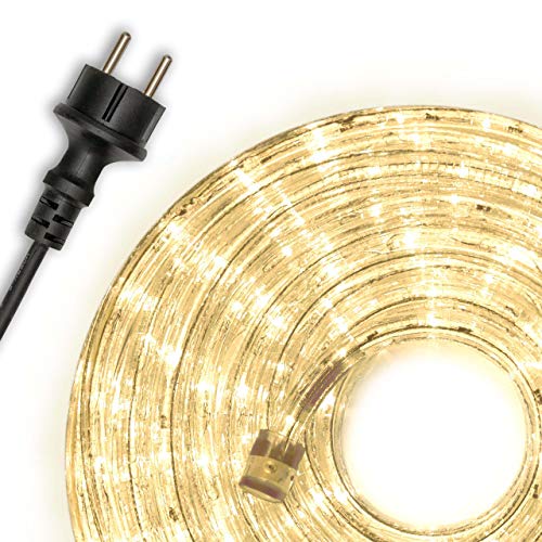 Nipach GmbH Lichterschlauch 40 m 960 LED Leuchtfarbe: Kalt-Weiß/Warm-Weiß (Warm-Weiß) von Nipach GmbH