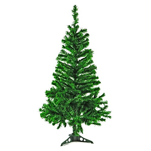 künstlicher Weihnachtsbaum grün mit Ständer Christbaum Tannenbaum 120 cm 241 Spitzen Nadel-Baum Weihnachtsdeko Weihnachtstanne Xmas von Nipach GmbH