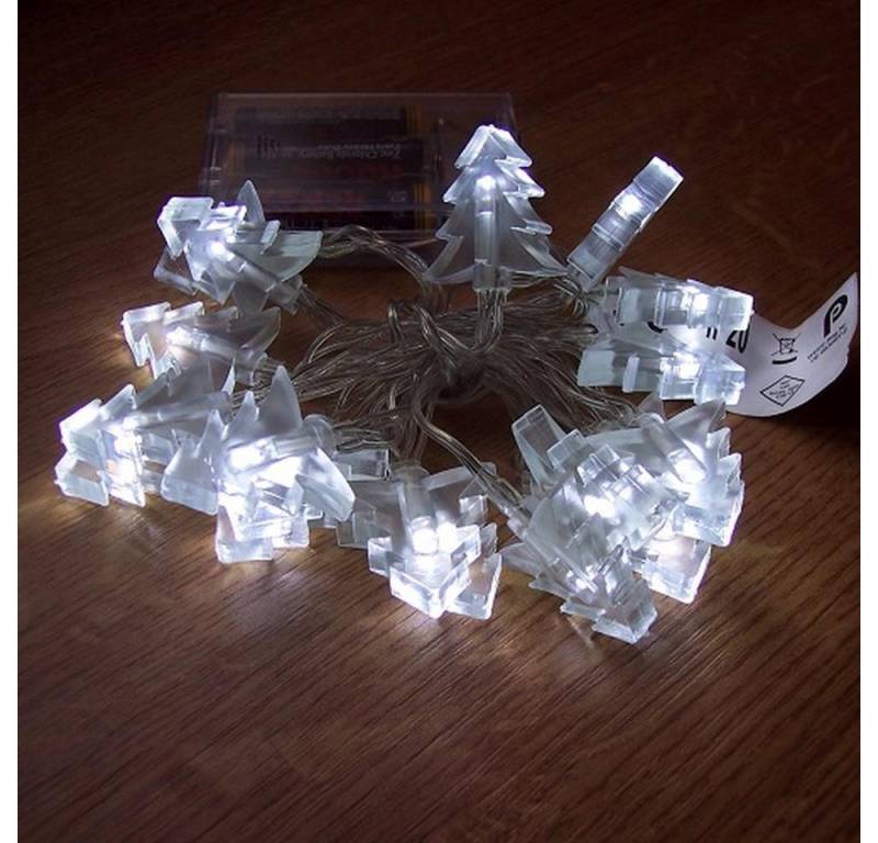 Nipach LED-Lichterkette BI11563-1 LED Lichterkette Tannenbaum weiß 20er von Nipach