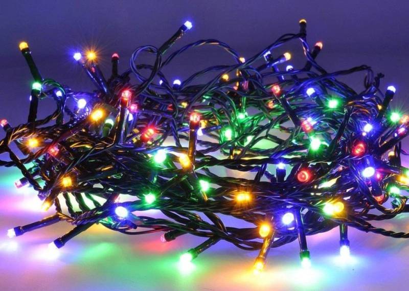 Nipach LED-Lichterkette Weihnachtsbeleuchtung bunt 2x 100er oder 2x 200er von Nipach