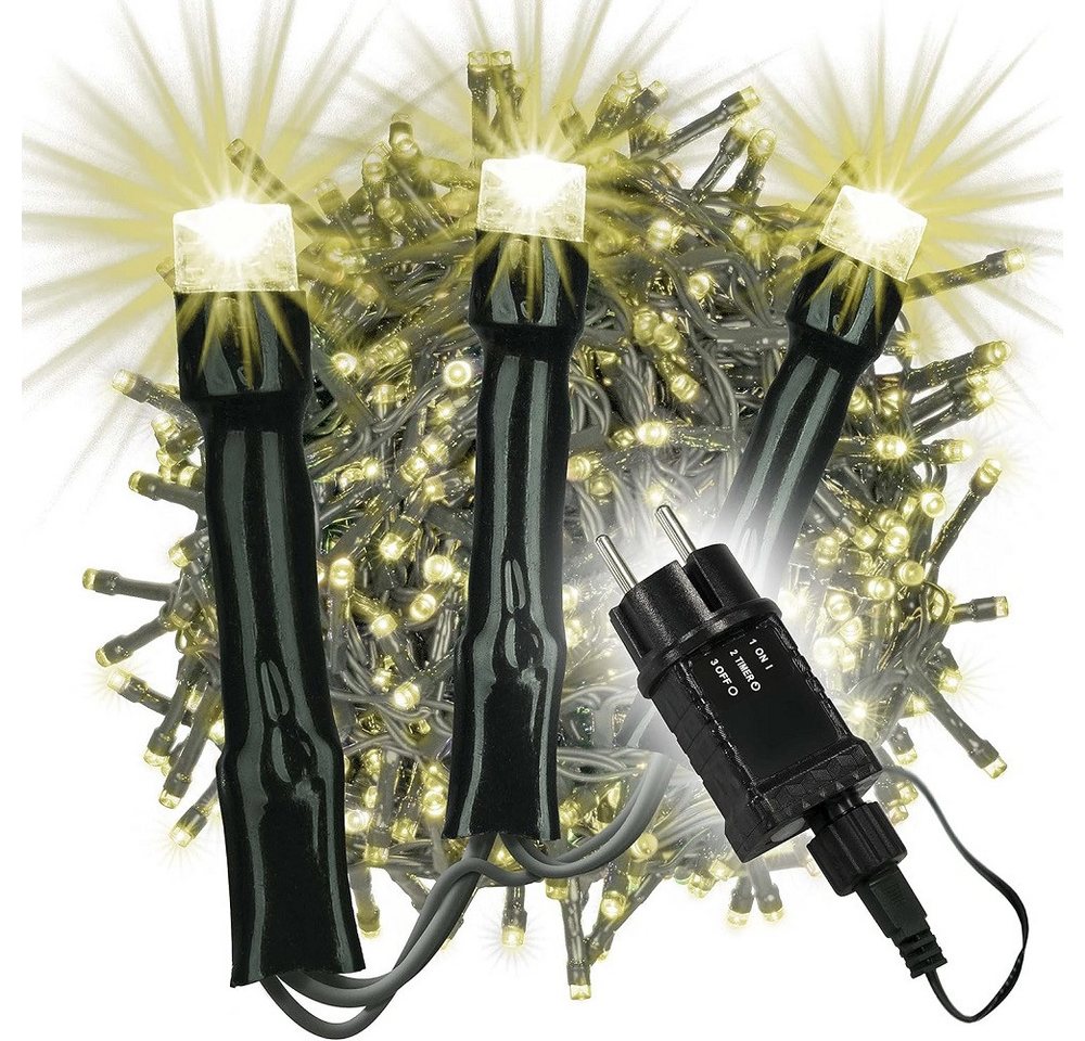 Nipach LED-Lichternetz BA11367 LED Cluster Büschel Lichterkette 750er warmweiß Timer 15m Nipach LED-Lichternetz BA11367 LED Cluster Büschel Lichterkette 750er warmweiß Timer 15m von Nipach