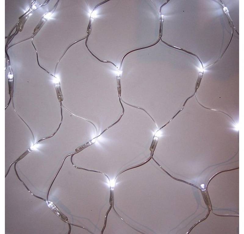 Nipach LED-Lichterkette BA11751 LED Lichternetz 128er kaltweiß 3x3m Kabel von Nipach
