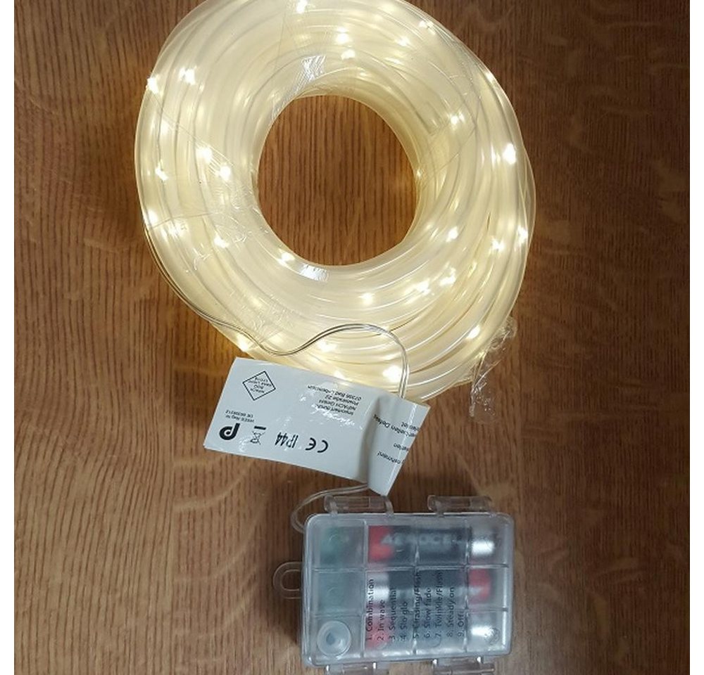 Nipach LED-Lichterschlauch BA11264 LED Mini-Lichtschlauch 10m 5mm warmweiß Timer Batterie FB Nipach LED-Lichterschlauch BA11264 LED Mini-Lichtschlauch 10m 5mm warmweiß Timer Batterie FB von Nipach