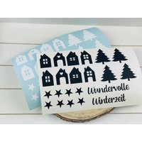 Aufkleber Set Winter, Winter Sticker, Plott Sticker Für Winterdeko Aufkleber Set Winter, Winter Sticker, Plott Sticker Für Winterdeko von Nipiane2