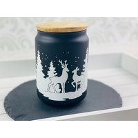 Aufkleber Winter, Wintersticker, Fensterdeko, Plott Winterlandschaft Mit Rehe Aufkleber Winter, Wintersticker, Fensterdeko, Plott Winterlandschaft Mit Rehe von Nipiane2