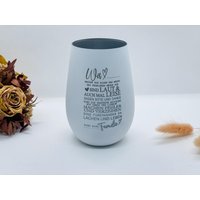 Graviertes Windlicht - Kerzenglas Graviert Mit Familienspruch „Wir..." Liebevolles Geschenk Familie, Zuhause, Einzug Oder Als Tischdeko von Nipiane2