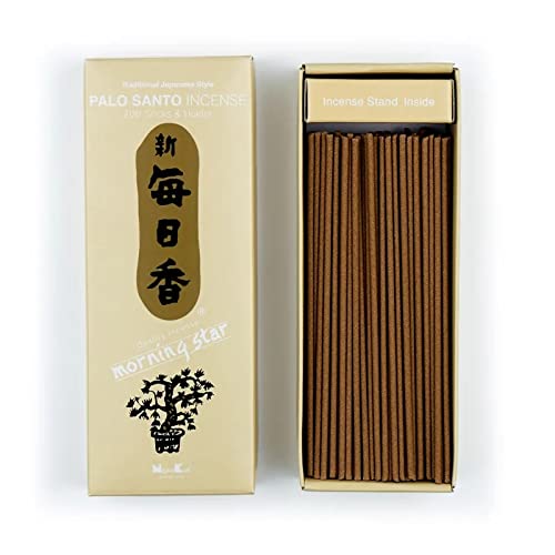 Japanische Räucherstäbchen von bester Qualität Morning Star mit 50 oder 200 Stäbchen mit Räucherstäbchen - Neuheit - Palo Santo (200) von nippon kodo