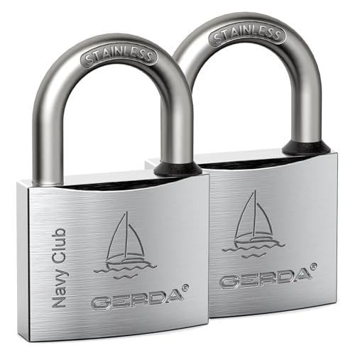 Nipter 2 x Vorhängeschloss rostfrei | Schloss mit Schlüssel 60 mm | massives Lock mit Doppelverriegelung | inkl. 3 Schlüssel | Bügelschloss wetterfest von Nipter