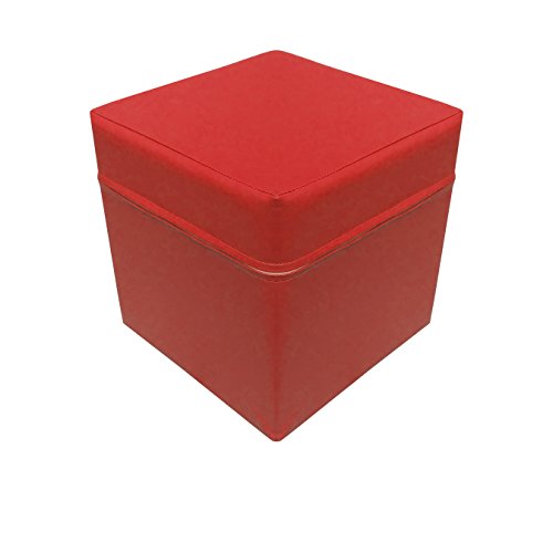 NiroSport Sitzhocker Sitzwürfel Cube 40 x 40 x 40 cm, Schaumstoffpolster, Kunstlederbezug, Red von Niro Sportgeräte GmbH