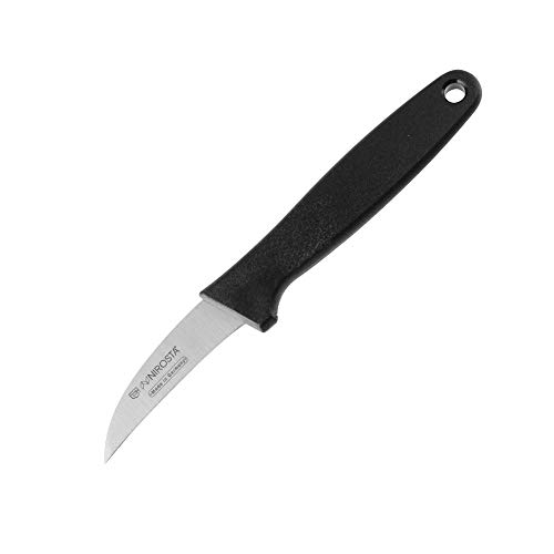 Nirosta 43322 LaCuisine Schälmesser La Cuisine 16cm, Griff: Kunststoff, Schwarz/Silber von Nirosta