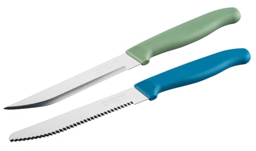 NIROSTA Elemental 2er Messerset – Made in Germany – Extra Scharfe Klingen – Frühstücks- & Universalmesser – Nachhaltiger, Rutschfester Griff von Nirosta