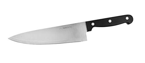 Nirosta FACKELMANN Mega-Kochmesser für Fleisch, Gemüse, Klinge aus CCR Stahl, ergonomischer Griff, Schwarz, 1 Stück, 20/32x1,8cm von Nirosta