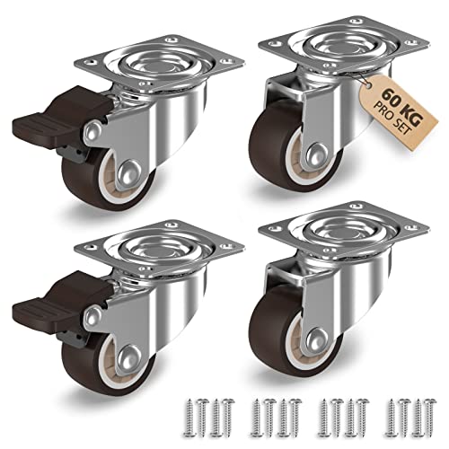 RAVN HAMAN 4er Set Möbelrollen 25 mm - - Lenkrollen mit Bremse bis 15 kg pro Rad - - Kleine Gummirollen für Innen - - Leise abrollend & bodenschonend - - Transportrollen für viele Bodenarten RAVN HAMAN 4er Set Möbelrollen 25 mm - - Lenkrollen mit Bremse bis 15 kg pro Rad - - Kleine Gummirollen für Innen - - Leise abrollend & bodenschonend - - Transportrollen für viele Bodenarten von RAVN HAMAN