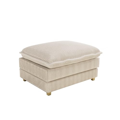 Nirvaer Modulares Sektionalsofa für ultimativen Komfort, tiefer Sitz, L-förmiges Design für Entspannung und Stil, Beige von Nirvaer