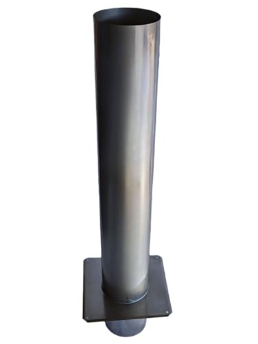 Massive Kaminverlängerung/Kaminabdeckung Edelstahl V2A – mit rundem Einschub - DN 250, Höhe 1000 mm Massive Kaminverlängerung/Kaminabdeckung Edelstahl V2A – mit rundem Einschub - DN 250, Höhe 1000 mm von Nischenmarkt