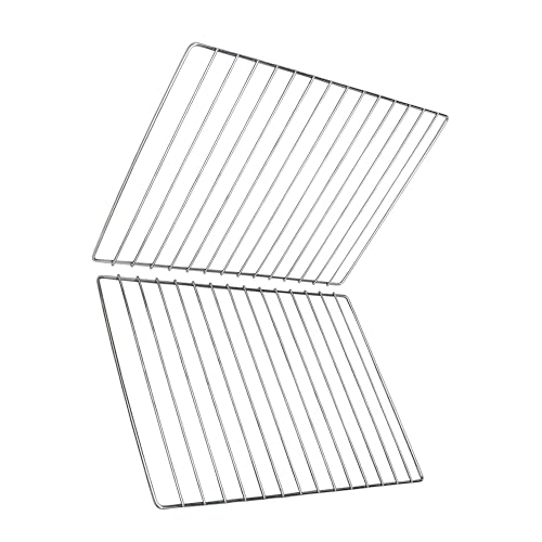 Nischenmarkt Edelstahl Grillrost Verschiedene Größen 2er Pack (45,5 x 34 cm) von Nischenmarkt