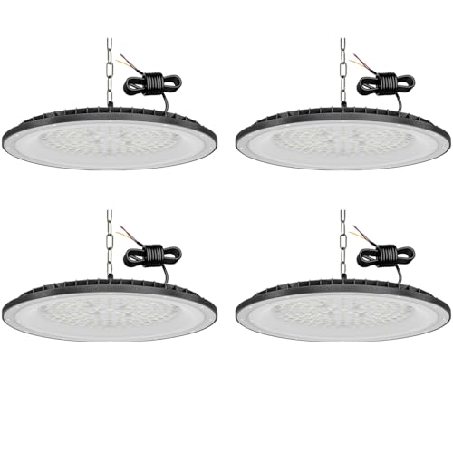 4 Pack UFO LED High Bay Light 300W,IP65 Hallenstrahler, 30000LM Effiziente Hallenbeleuchtung LED Werkstattlampe für Lager, Garage, Fabrik, Sporthalle 4 Pack UFO LED High Bay Light 300W,IP65 Hallenstrahler, 30000LM Effiziente Hallenbeleuchtung LED Werkstattlampe für Lager, Garage, Fabrik, Sporthalle von Niserelesa