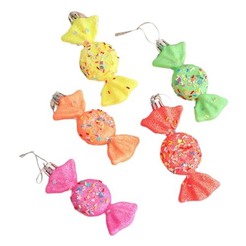 Nishiyuenyi 5 Stück Weihnachtsschmuck Zuckerstangen Dekoration Christbaumanhänger Hängende Ornamente Und Weihnachtsdeko für Eine Traditionelle Stimmung für Äste, Style B Nishiyuenyi 5 Stück Weihnachtsschmuck Zuckerstangen Dekoration Christbaumanhänger Hängende Ornamente Und Weihnachtsdeko für Eine Traditionelle Stimmung für Äste, Style B von Nishiyuenyi