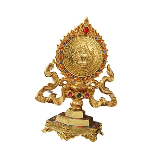 Nishiyuenyi Buddha Spiegel Statue Als Meditationsdeko Feng Shui Symbol Tischfigur Wohnzimmer Dekoration Aus Langlebiger Legierung Gefertigt für Schreibtische Und, Blau Nishiyuenyi Buddha Spiegel Statue Als Meditationsdeko Feng Shui Symbol Tischfigur Wohnzimmer Dekoration Aus Langlebiger Legierung Gefertigt für Schreibtische Und, Blau von Nishiyuenyi