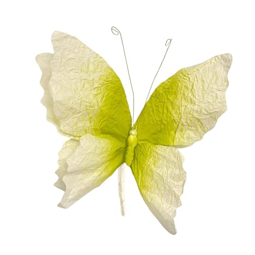 Nishiyuenyi Künstlicher Schmetterling Als Großer Wandbehang Eine Festdekoration Und Fotorequisit Leichte Hochzeitsdeko Aus Papier für Heimwände Partys Und Besonde, Grün Nishiyuenyi Künstlicher Schmetterling Als Großer Wandbehang Eine Festdekoration Und Fotorequisit Leichte Hochzeitsdeko Aus Papier für Heimwände Partys Und Besonde, Grün von Nishiyuenyi