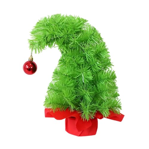 Nishiyuenyi Weihnachtsbaum Als Tischdekoration Und Figur EIN Kunsthandwerk Dekobaum mit Hängender Kugel An Der Spitze für Schlafzimmer Und Wohnzimmer, 30cm von Nishiyuenyi